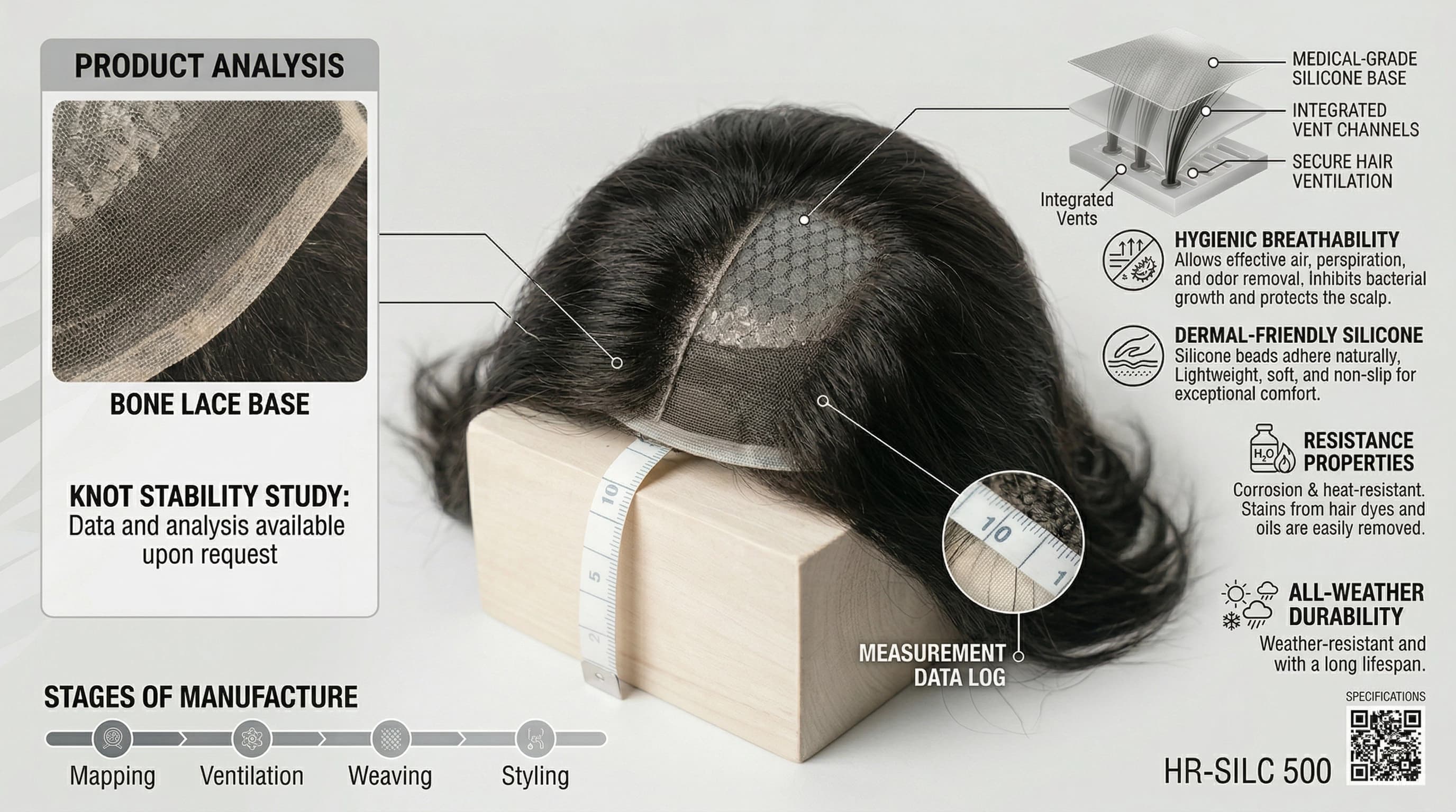 Lace Base Technology Toupee lace base close-up